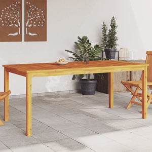 NNEVL Garden Dining Table 180x90x75 cm Solid Wood Acacia