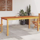 NNEVL Garden Dining Table 180x90x75 cm Solid Wood Acacia