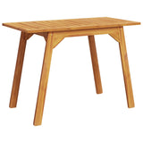 NNEVL Garden Dining Table 110x56x75 cm Solid Wood Acacia