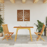 NNEVL Garden Dining Table 110x56x75 cm Solid Wood Acacia
