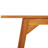 NNEVL Garden Dining Table 110x56x75 cm Solid Wood Acacia