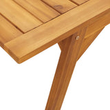 NNEVL Garden Dining Table 110x56x75 cm Solid Wood Acacia
