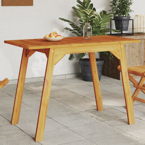 NNEVL Garden Dining Table 110x56x75 cm Solid Wood Acacia