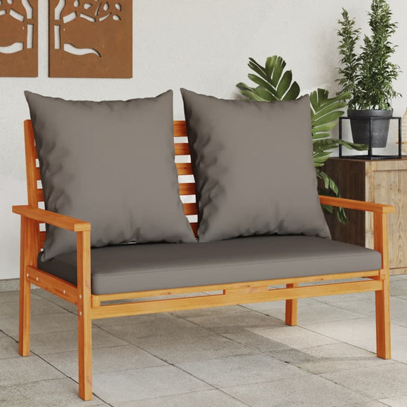 NNEVL Garden Sofa Bench 120 cm with Cushion Solid Wood Acacia