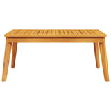 NNEVL Garden Dining Table 100x55x45 cm Solid Wood Acacia