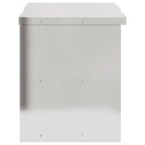 NNEVL Kitchen Wall Cabinet with Sliding Doors Stainless Steel