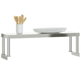 NNEVL Work Table Overshelf 110x30x35 cm Stainless Steel