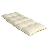 NNEVL Highback Chair Cushions 4 pcs Cream Oxford Fabric