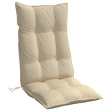 NNEVL Highback Chair Cushions 6 pcs Beige Oxford Fabric