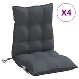 NNEVL Lowback Chair Cushions 4 pcs Anthracite Oxford Fabric