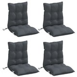 NNEVL Lowback Chair Cushions 4 pcs Anthracite Oxford Fabric