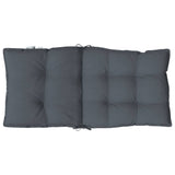 NNEVL Lowback Chair Cushions 4 pcs Anthracite Oxford Fabric