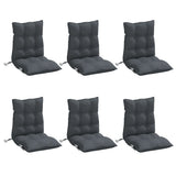 NNEVL Lowback Chair Cushions 6 pcs Anthracite Oxford Fabric