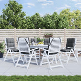 NNEVL Lowback Chair Cushions 6 pcs Anthracite Oxford Fabric