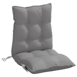 NNEVL Lowback Chair Cushions 4 pcs Grey Oxford Fabric