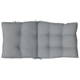 NNEVL Lowback Chair Cushions 4 pcs Grey Oxford Fabric