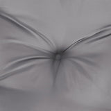 NNEVL Lowback Chair Cushions 4 pcs Grey Oxford Fabric