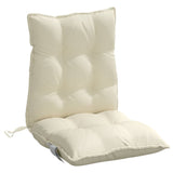 NNEVL Lowback Chair Cushions 6 pcs Cream Oxford Fabric