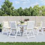 NNEVL Lowback Chair Cushions 6 pcs Cream Oxford Fabric