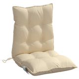 NNEVL Lowback Chair Cushions 6 pcs Beige Oxford Fabric