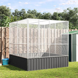 NNEVL Aviary Silver 211x207x212 cm Steel