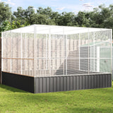NNEVL Aviary Silver 311x307x212 cm Steel