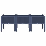 NNEVL Garden Planter with Legs Blue Grey 120x40x42 cm PP