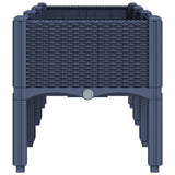 NNEVL Garden Planter with Legs Blue Grey 120x40x42 cm PP