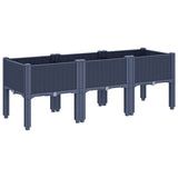 NNEVL Garden Planter with Legs Blue Grey 120x40x42 cm PP