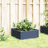 NNEVL Garden Planter with Pegs Blue Grey 42.5x42.5x28.5 cm PP