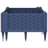 NNEVL Garden Planter with Pegs Blue Grey 42.5x42.5x28.5 cm PP