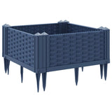 NNEVL Garden Planter with Pegs Blue Grey 42.5x42.5x28.5 cm PP