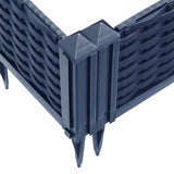 NNEVL Garden Planter with Pegs Blue Grey 42.5x42.5x28.5 cm PP