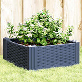 NNEVL Garden Planter with Pegs Blue Grey 42.5x42.5x28.5 cm PP
