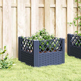 NNEVL Garden Planter with Pegs Blue Grey 43.5x43.5x43.5 cm PP