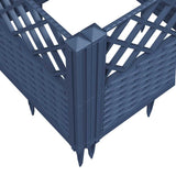 NNEVL Garden Planter with Pegs Blue Grey 43.5x43.5x43.5 cm PP