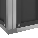 NNEVL Aviary with Extension Silver 518x307x212 cm Steel