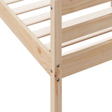 NNEVL Bed Frame without Mattress 137x187 cm Double Solid Wood Pine
