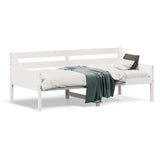 NNEVL Day Bed without Mattress White 90x190 cm Solid Wood Pine