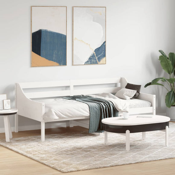 NNEVL Day Bed without Mattress White 90x190 cm Solid Wood Pine