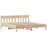 NNEVL Bed Frame without Mattress 183x203 cm King Solid Wood Pine