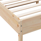 NNEVL Bed Frame without Mattress 183x203 cm King Solid Wood Pine
