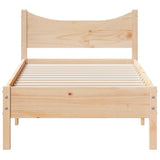 NNEVL Bed Frame without Mattress 92x187 cm Single Solid Wood Pine