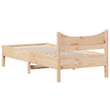 NNEVL Bed Frame without Mattress 92x187 cm Single Solid Wood Pine