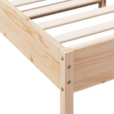 NNEVL Bed Frame without Mattress 92x187 cm Single Solid Wood Pine