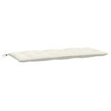 NNEVL Garden Bench Cushions 2 pcs Melange Cream 120x50x7 cm Fabric