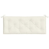 NNEVL Garden Bench Cushions 2 pcs Melange Cream 120x50x7 cm Fabric