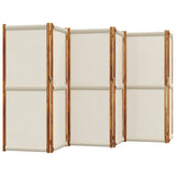 NNEVL 6-Panel Room Divider Light Grey 420x180 cm