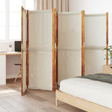 NNEVL 6-Panel Room Divider Light Grey 420x180 cm