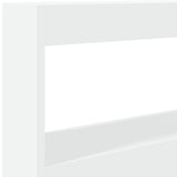 NNEVL Headboard Cabinet with LED White 100 cm